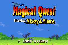 Magical Quest Starring Mickey & Minnie Title Screen
